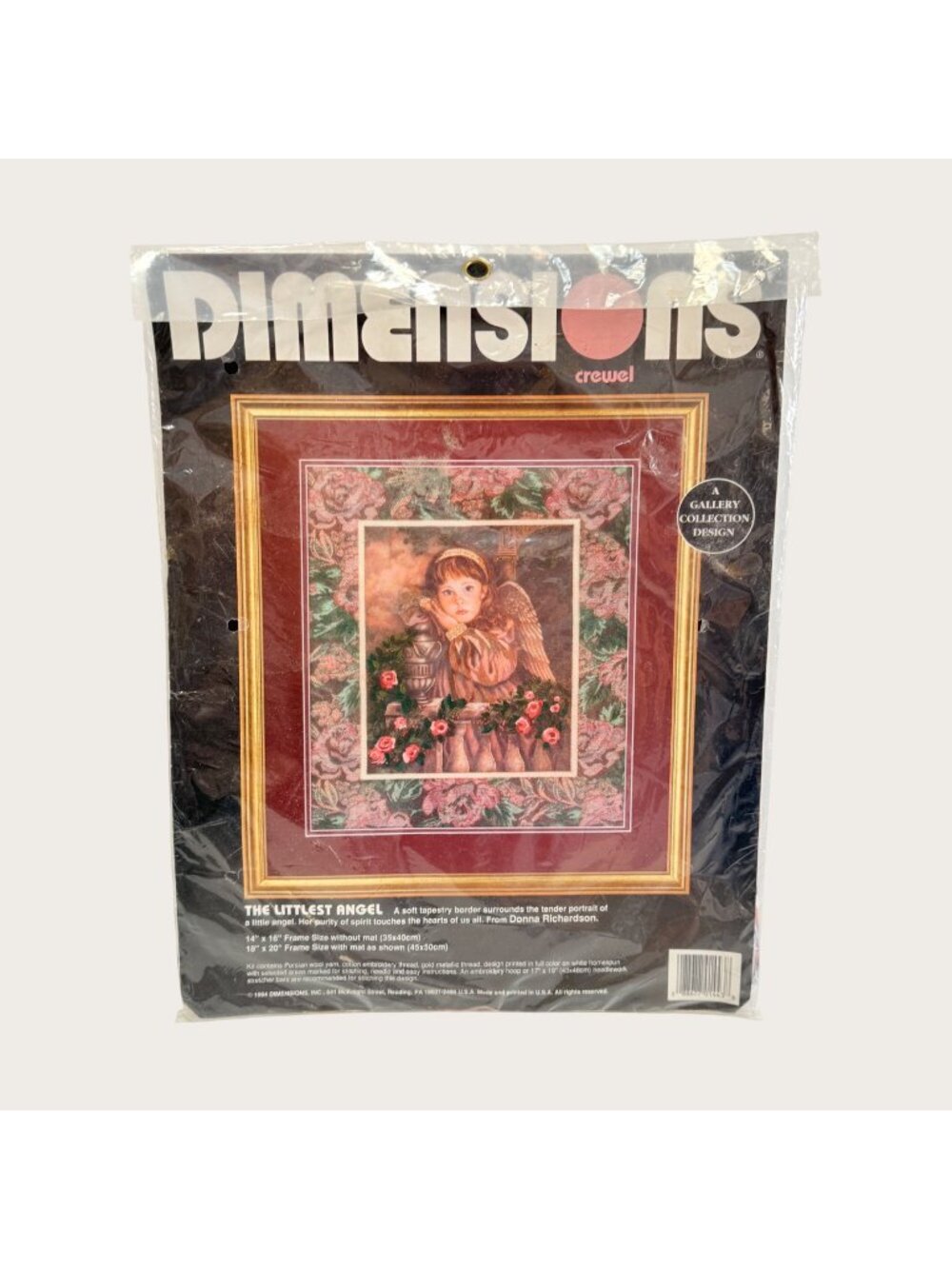Vintage Dimensions Crewel Needlepoint Kit The Littlest Angel 14" x 16" Sealed